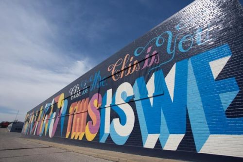 The "This Is We" mural, created during a revitalization project