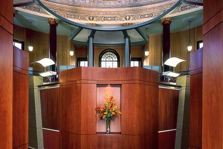 Interior of the former First Church of Christ, Scientist