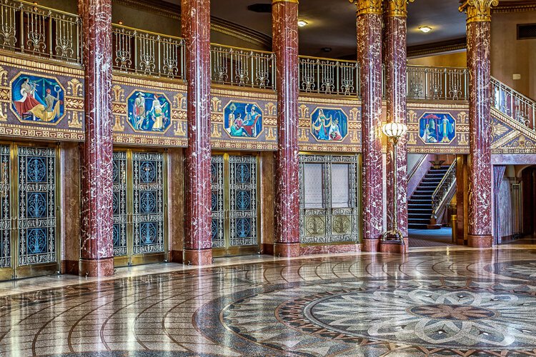 The Bogomolny-Kozerefski Grand Foyer at Severance Hall 