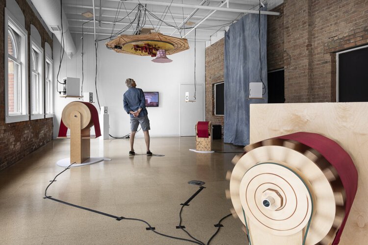 Haseed Ahmed’s sculptural installation, “Vanquish the Void!” at SPACES