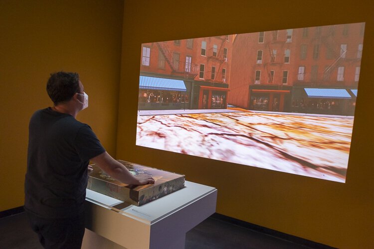 Cleveland Institute of Art’s Reinberger Gallery has an immersive virtual reality arcade with games and videos designed by Jacolby Satterwhite.