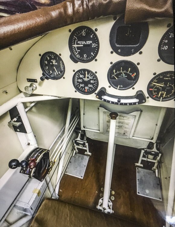 Cockpit of a restored Great Lakes