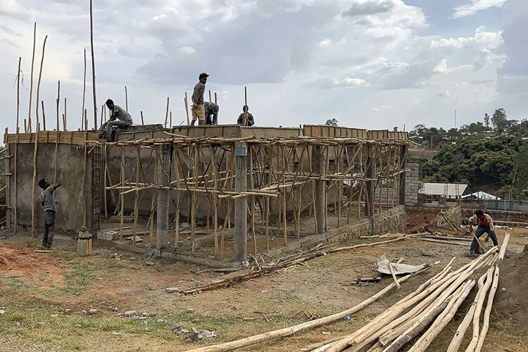 30 Hearts Learning Center Library and Playground construction