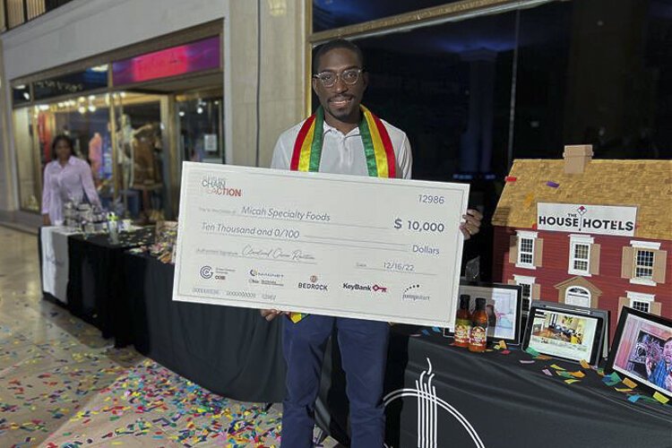 Cleveland Chain Reaction Season five second place owner Nana Kwamena Tak, owner of  Micah Specialty Foods.