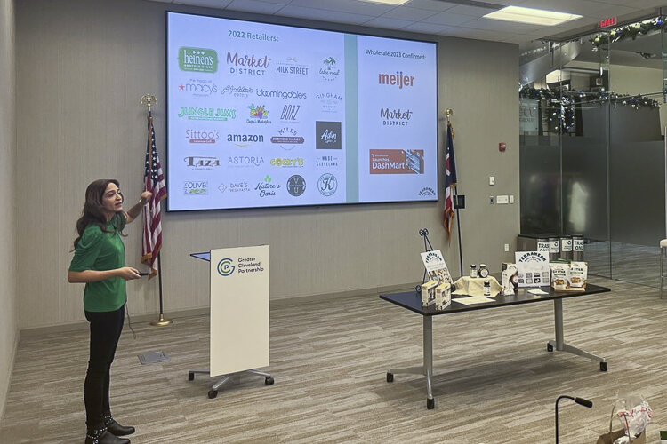 Terranean Herbs & Spices pitching the judges during the showcase days