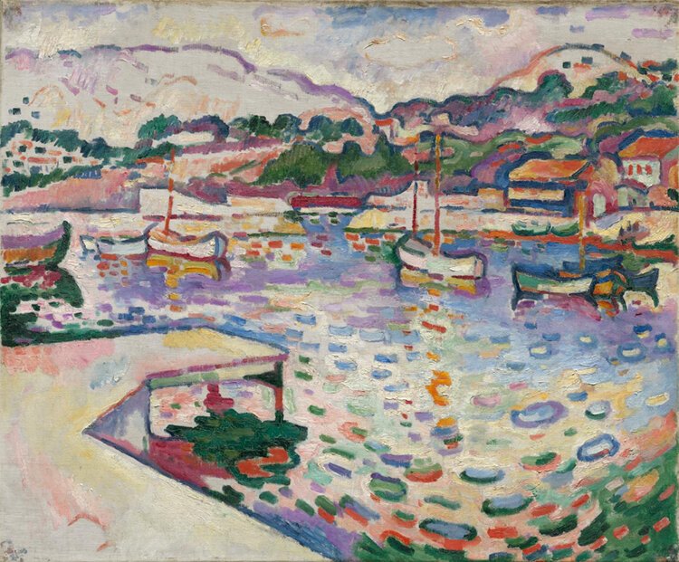 The Port of l'Estaque, the Pier 1906 - artist Georges Braque