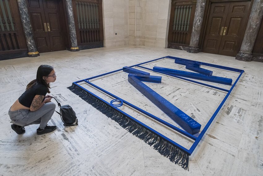 Cleveland Public Library main branch encompasses Brett Hall, where Andrea Carlson, Jace Clayton, and Paul O’Keeffe present work.