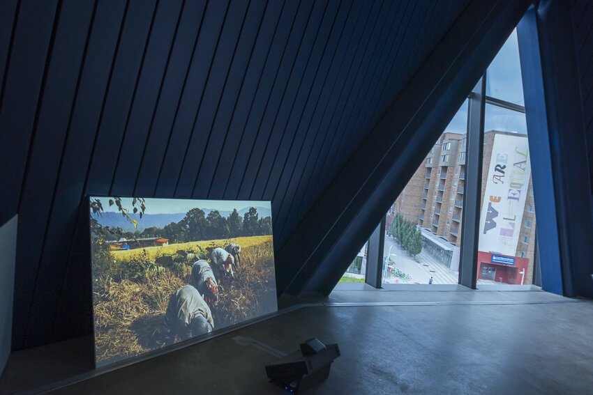 Cleveland-born artist Renée Green has conceived Contact, her first major exhibition in the city, which occupies all of moCa Cleveland’s public spaces.