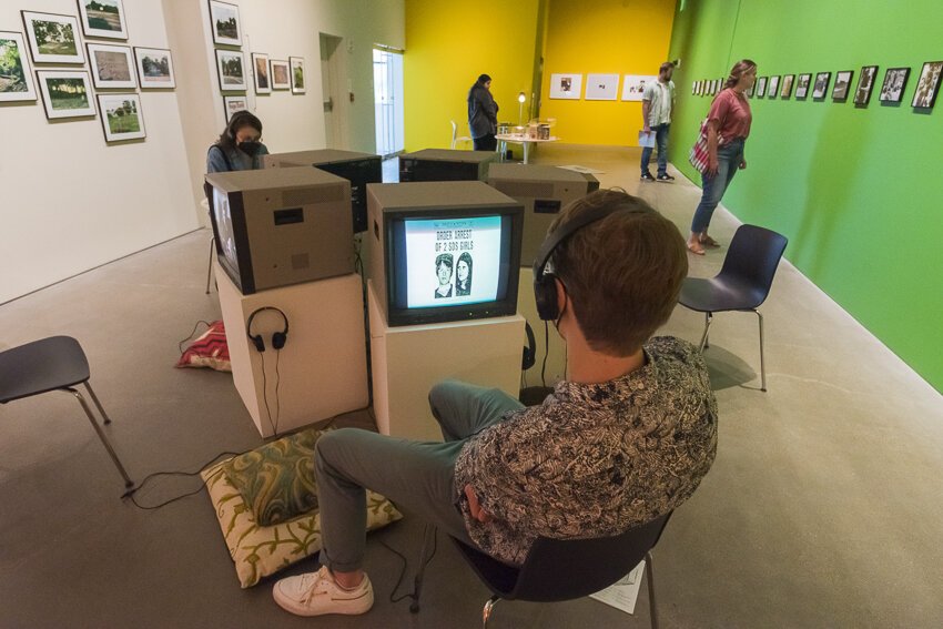 Cleveland-born artist Renée Green has conceived Contact, her first major exhibition in the city, which occupies all of moCa Cleveland’s public spaces.