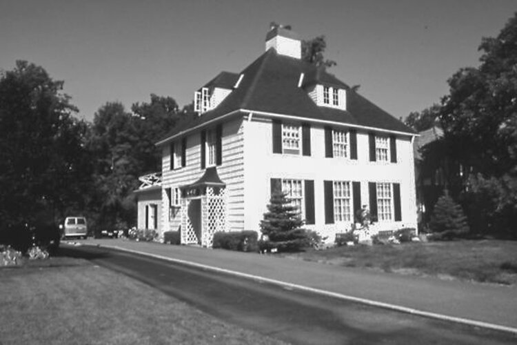 House at 1038 Homewood Avenue in Lakewood, Ohio, built in 1924 in a style that resembles Normandy country homes.