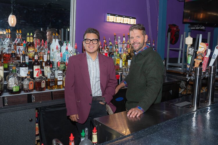 Kevin Briggs and his husband John, owners of Vibe Bar & Patio