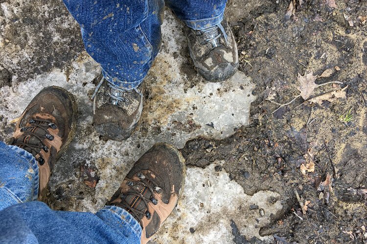 This was one muddy trek.