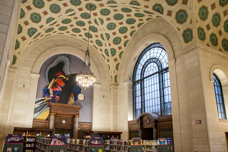 Guastavino ceiling in the Cleveland Public Library