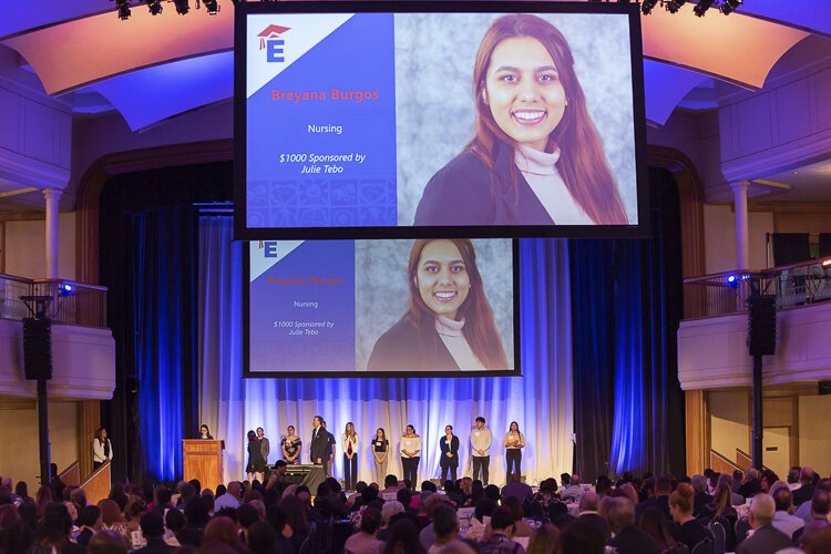 FOH 2019 with scholarship recipients at the annual Fiesta of Hope celebration