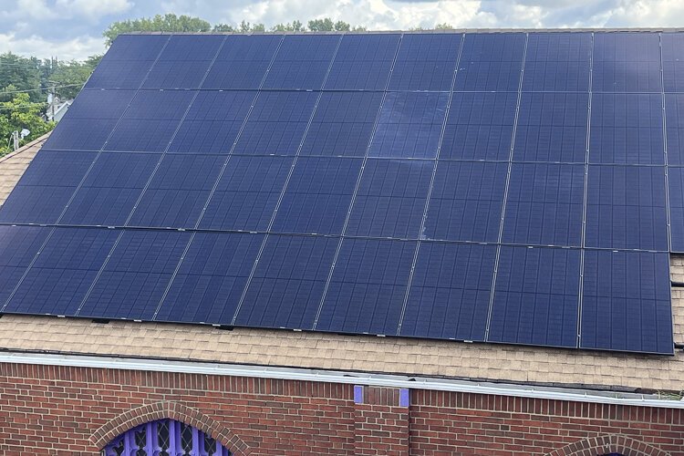 40-panel rooftop solar array now installed at Garden Valley Neighborhood House, 7100 Kinsman Road.