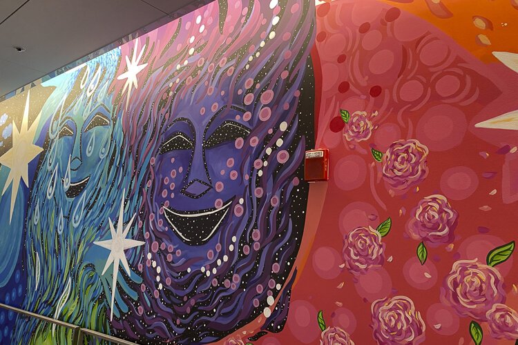 Playhouse Square’s 100th anniversary mural “Together We Shine”