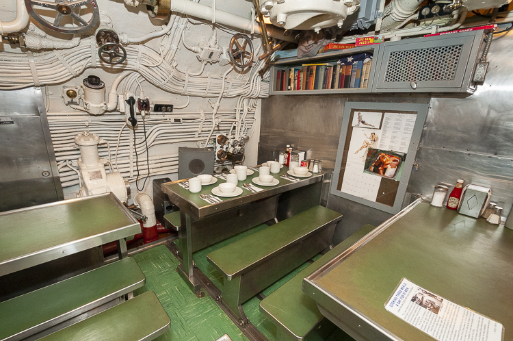 USS COD submarine's Crew Mess Area