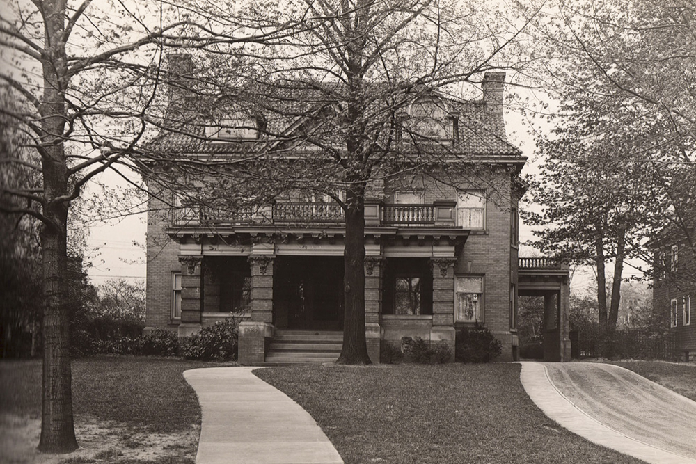 Cleveland Home designed by Cleveland architect Harlen E. Shimmin by photographer C. T. Meacham