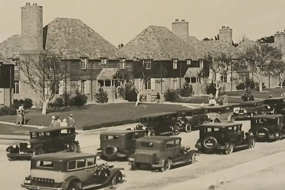 French Norman-style houses built between 1929 and 1930 in the Forest Hill Neighborhood