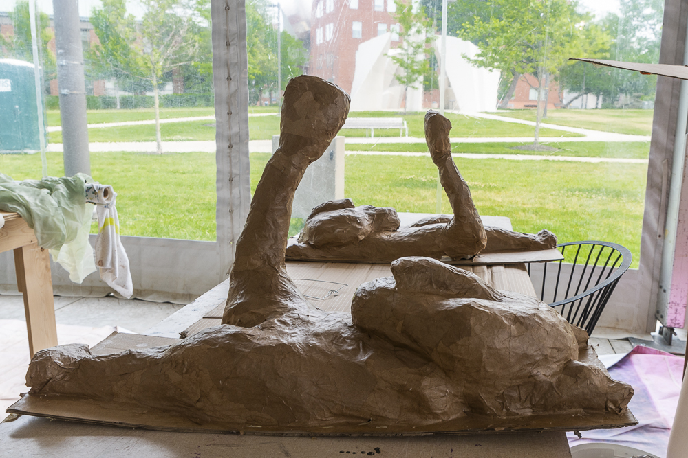 Inside the Parade the Circle artist tent