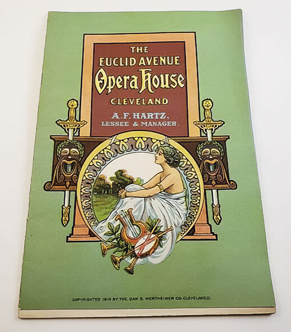 1915 The Euclid Avenue Opera House Cleveland Ohio "Under Cover" Program