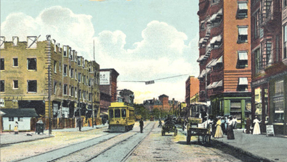 The corner of East 105th St and Euclid Ave was known as Doan's Corners during its initial years after 1906