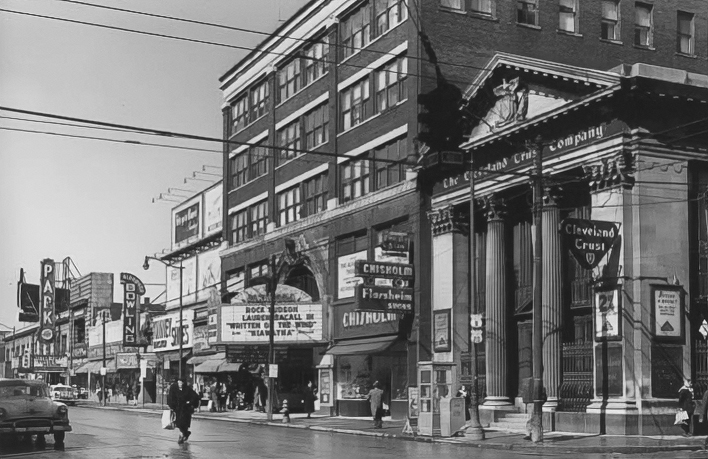 The neighborhood of Euclid Avenue and E105th St ca. 1956