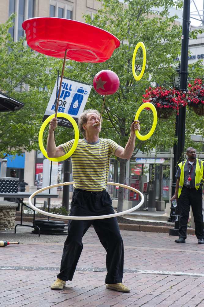 BorderLight  performer on the U.S. Bank Plaza