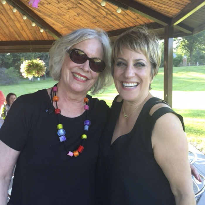 Effie Tsengas Nunes, right, at Porthouse Theatre with Bobbie Van Dijk