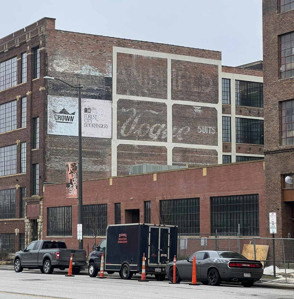 South side of Superior Avenue between E. 21st and E. 22nd