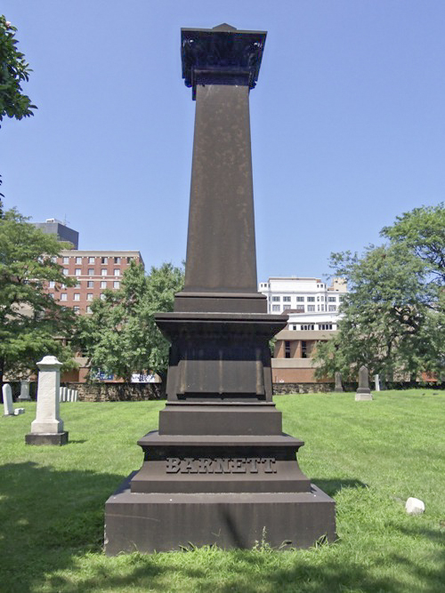 General James Barnett is one of the 96 Civil War veterans buried at Erie Street Cemetery