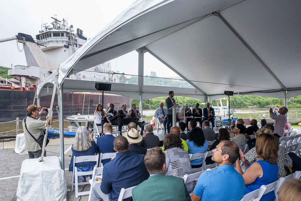 Groundbreaking ceremony to kick off work to stabilize Irishtown Bend