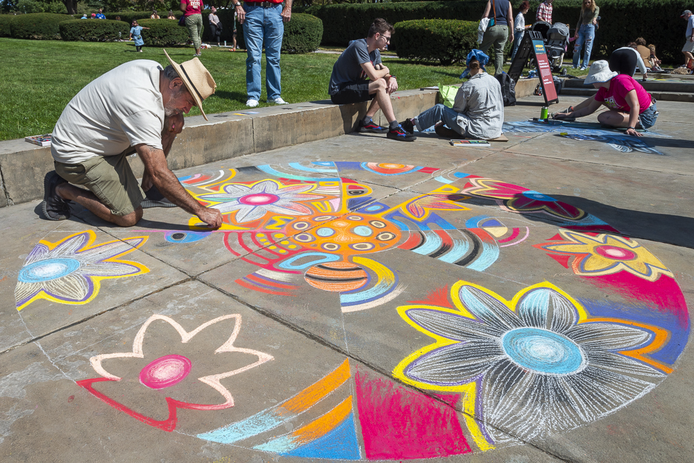 Chalk Fest featured artist Bruno Casiano