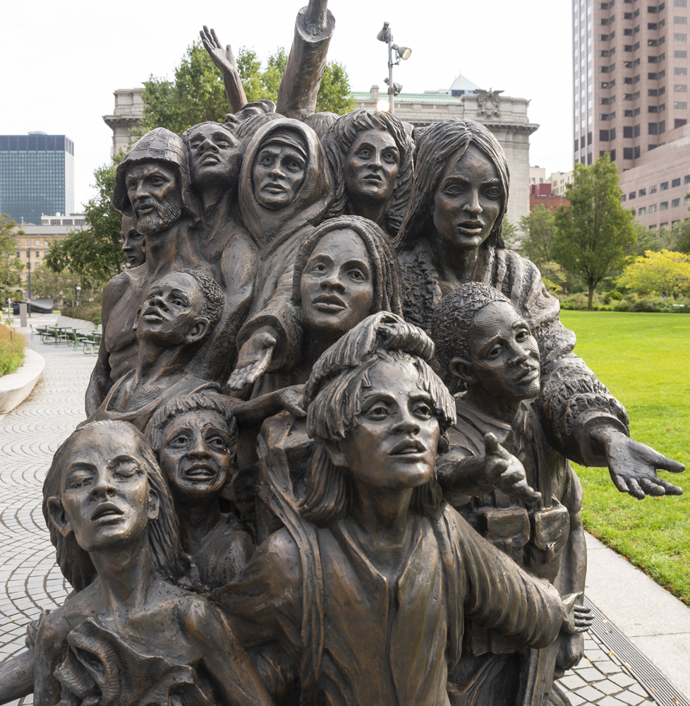 “Let The Oppressed Go Free” by artist Timothy Schmalz