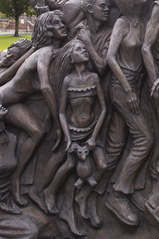 “Let The Oppressed Go Free” by artist Timothy Schmalz