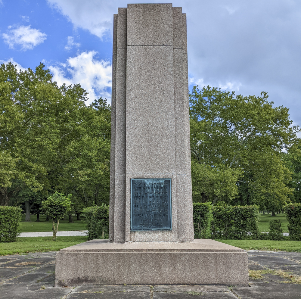 East Ohio Gas Company explosion memorial in Highland Park Cemetery