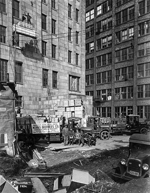 Construction of the Ohio Bell Building, ca. 1927