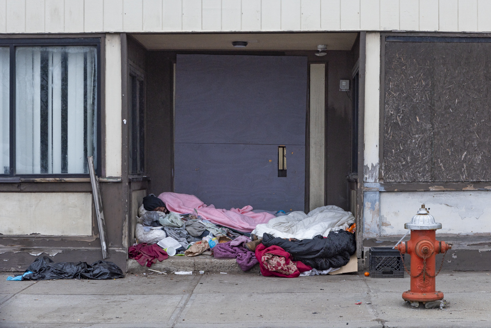 The unhoused community is growing as the housing market does not forefront “housing as a right” but rather “as a commodity to extract profit”