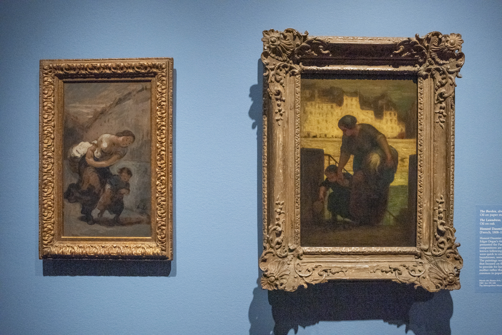 The Burden, 1850 and The Laundress, 1863 – Honoré Daumier