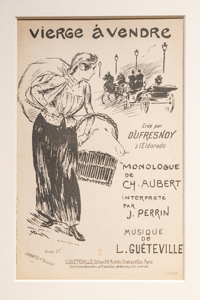 Innocence for Sale, 1891 -sheet music lithograph cover by Theophile Alexandre Steinlen