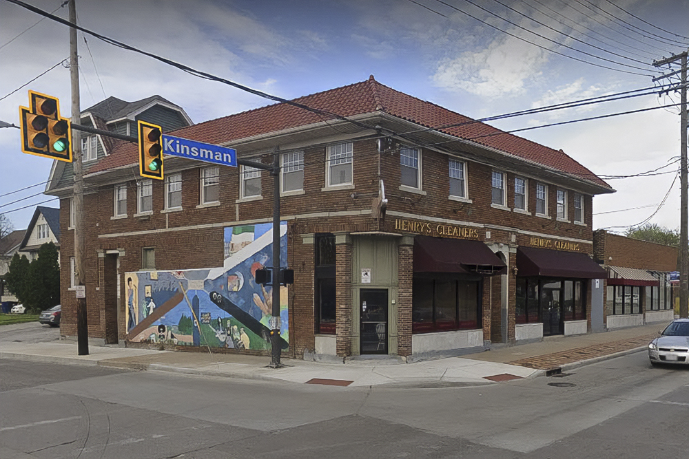 Henry's Cleaners on the corner of East 116th Street and Kinsman