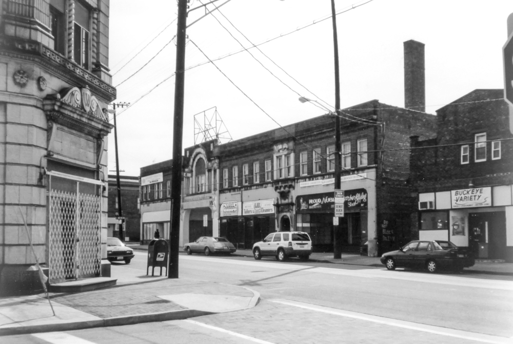 The Weizer Building (far left) exterior, ca. 2002