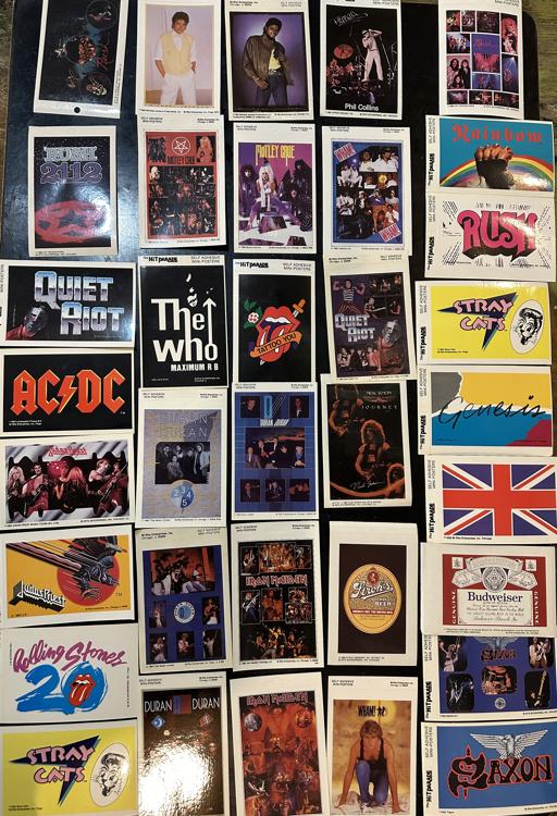 Big Fun has vintage rock mini posters and bumper stickers from the 80s and 90s