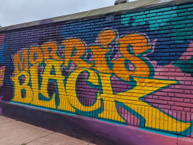 Graffiti-style lettering by artist Dayz Whun