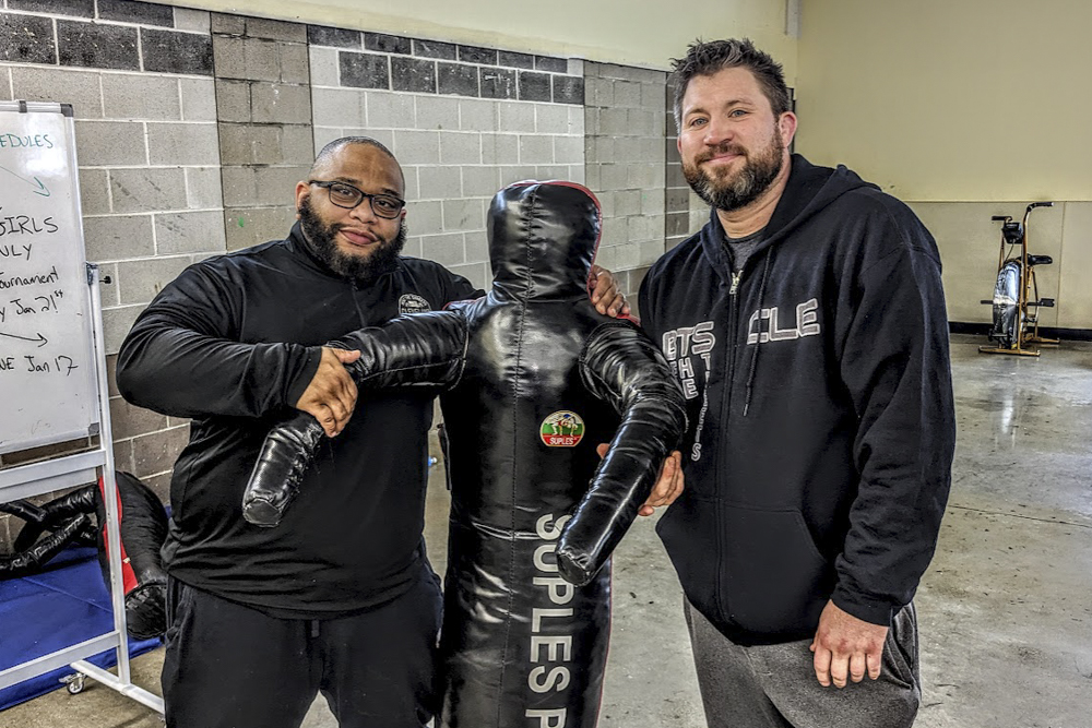 Demetrius O. Williams (left) and Anthony Spooner run Beat the Streets Cleveland, one of 29 recent grantees of the new Cleveland Neighborhood Safety Fund