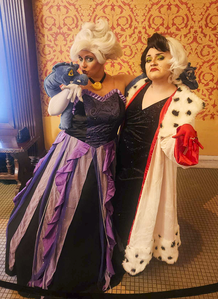 The costumes were the highlight of the evening with many attendees dressing up as famous comic book villains