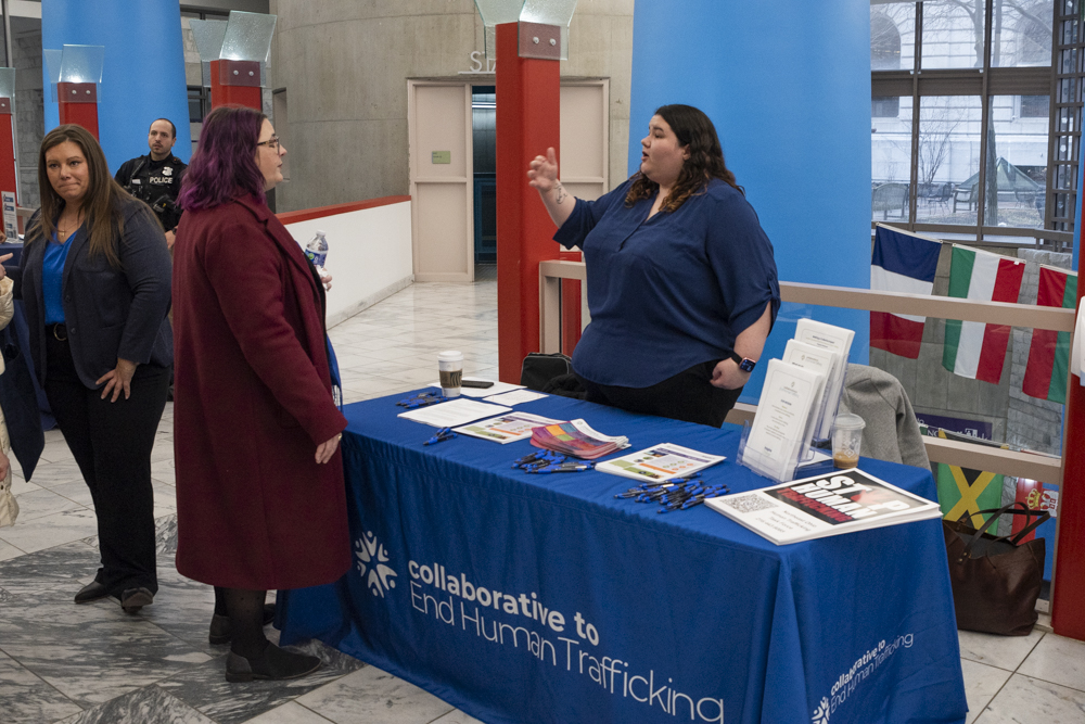 Jasmine Myers, human trafficking survivor and program coordinator for the Collaborative to End Human Trafficking