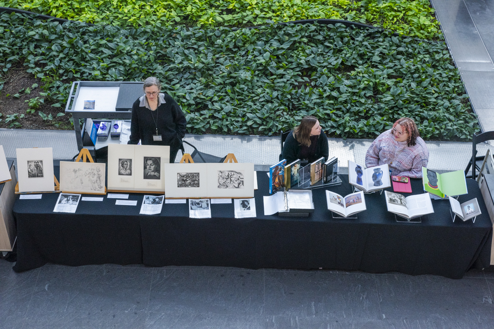 Education Art Collection exhibit where people can view and learn about artworks from the CMA education art collection