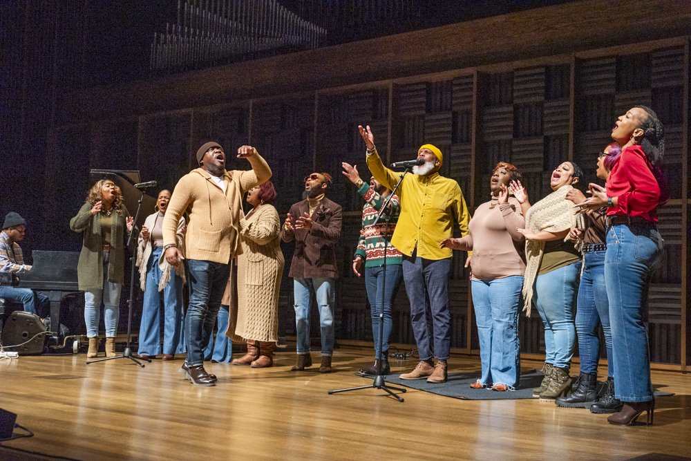 Gospel group Humbly Submitted performed a set inspired by jazz and soul in Gartner Auditorium