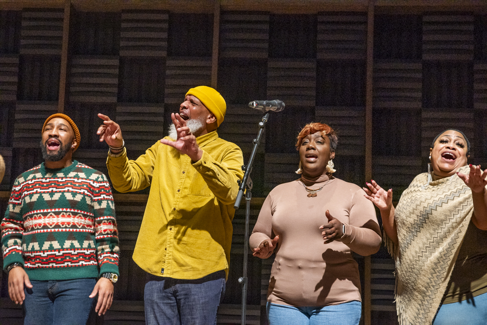 Gospel group Humbly Submitted performed a set inspired by jazz and soul in Gartner Auditorium